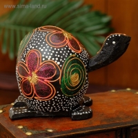 Сувенир-маятник дерево "Черепаха с качающейся головой" 17х10х10 см