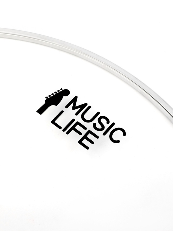 Пластик для барабана Music Life 14 дюймов, прозрачный Пластик для барабана Music Life 14 дюймов, прозрачный