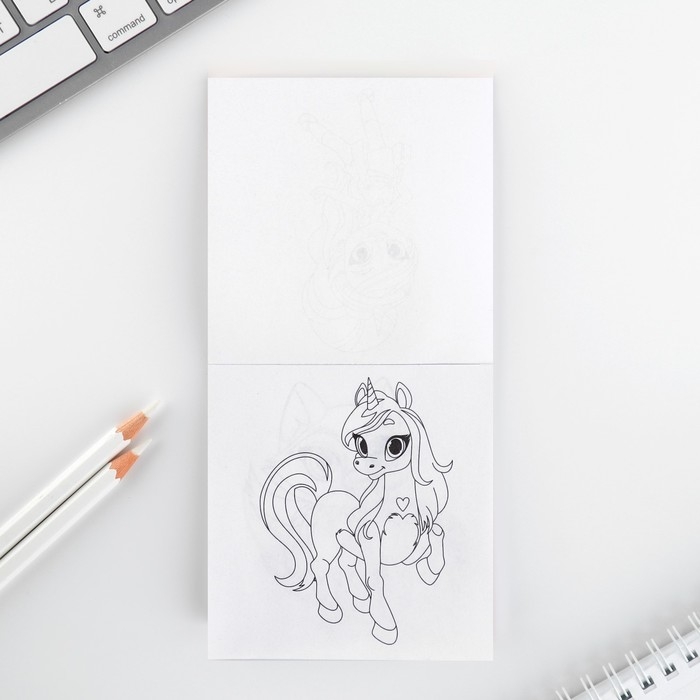 Подарочный набор: блокнот-раскраска и восковые мелки &laquo;8 марта: Котенок&raquo;