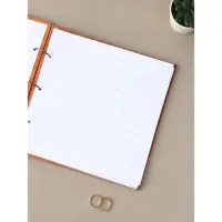 Книга пожеланий в дерев.обложке "Кольца", 21 х 21 см.