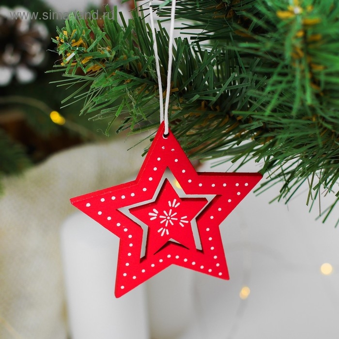 Новогодняя подвеска &laquo;Двойная звезда&raquo;