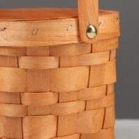 Набор корзин плетёных, 3 шт., 26&times;19&times;12 см, 20&times;15&times;11 см, 17&times;11&times;10 см, ива, натуральный цвет