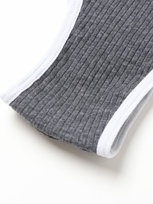 Комплект женский (топ, трусы) цвет темно-серый, размер 42-44