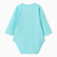 Боди детское с длинным рукавом, цвет мятный, рост 62 Боди детское с длинным рукавом, цвет мятный, рост 62