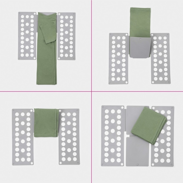 Приспособление для складывания одежды 47,5&times;40 см, цвет серый