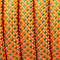 Веревка страховочно-спасательная "Climb" 48 прядная, зелено-оранжевая, d= 10 мм, 20 м