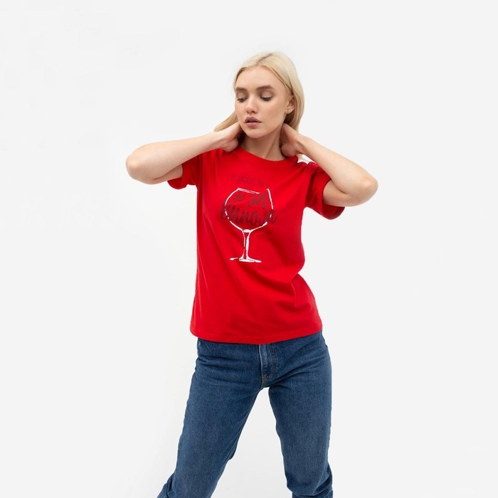 Футболка женская MIST Футболка женская MIST "За вином" р-р 40-42