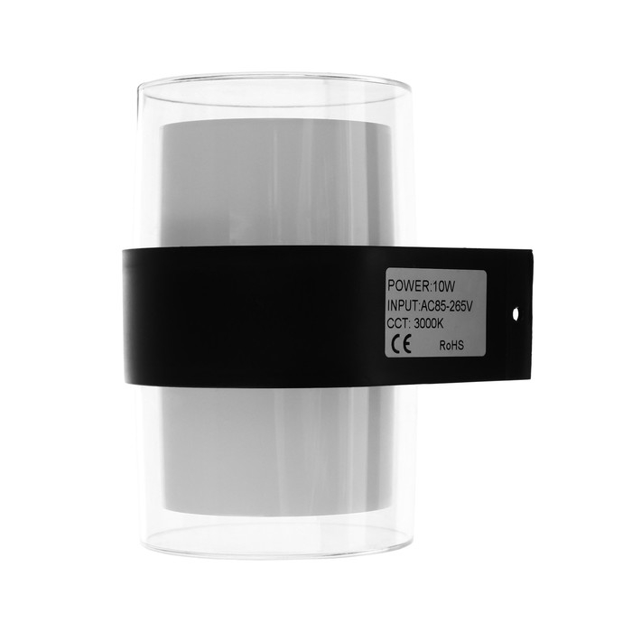 Светильник фасадный &laquo;Гранд двойной&raquo;, FSD-040, 10 Вт, 3000К, IP65, 220 В, пластик, черный