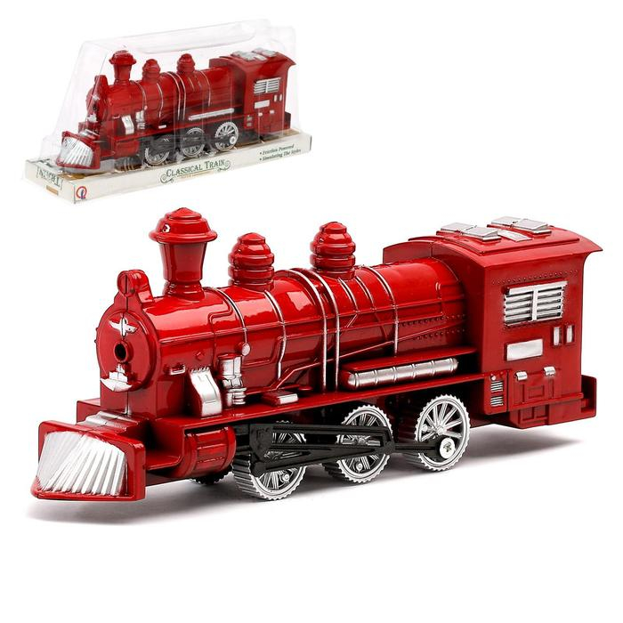 Поезд инерционный «Паровоз», цвета МИКС Поезд инерционный «Паровоз», цвета МИКС