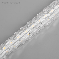 Гирлянда &laquo;Сосульки рифленые&raquo; 2.5 &times; 0.42 м, IP65, прозрачная нить, 288 LED, свечение белое с эффектом стекания, 12 В