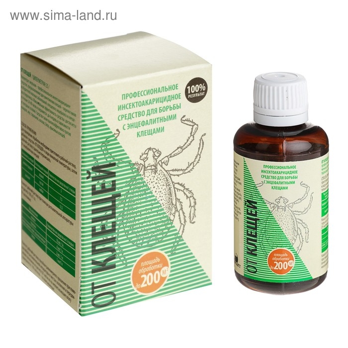 Концентрат от энцефалитных клещей ""От клещей", коробка, 50 мл