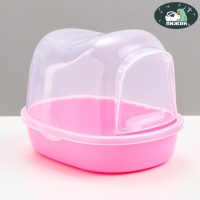 Туалет для грызунов фигурный "Пижон", 13 х 10 х 10 см, розовый Туалет для грызунов фигурный "Пижон", 13 х 10 х 10 см, розовый