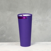 Переноска конус под цветы, фиолетовый 10 х 14 х 30 см