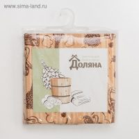 Простыня для бани "Банька" 145х 180 см, 100% хл, вафельное полотно Простыня для бани "Банька" 145х 180 см, 100% хл, вафельное полотно