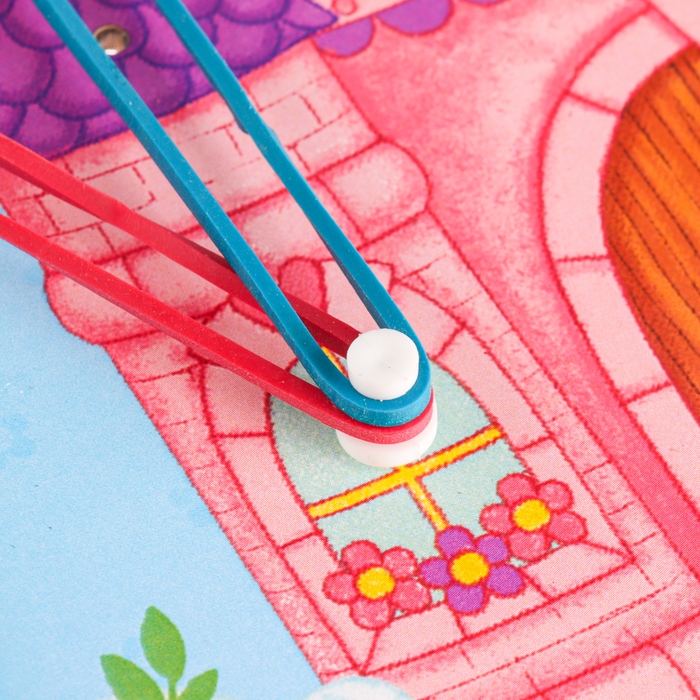 Настольная игра. Геоборд с доп. элементами &laquo;Замок принцессы&raquo; 20х20 см