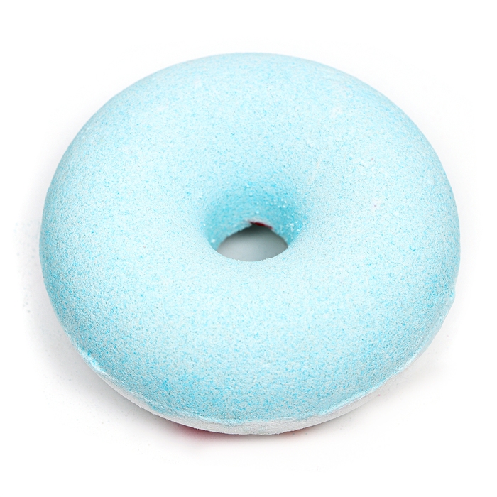 Бомбочка для ванны "Пончик" голубая, 100 г