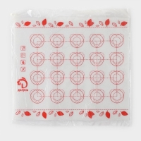 Армированный коврик для выпечки макаронс Доляна &laquo;Макарон&raquo;, силикон, 29,3&times;26 см