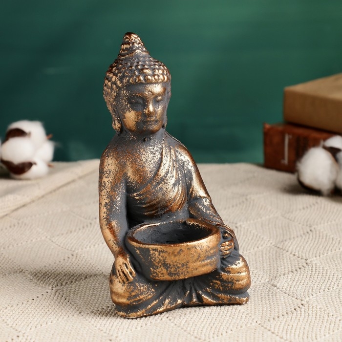 Подсвечник Подсвечник "Будда" винтаж 15,5см