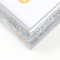 Фоторамка пластик "Винтаж" 21х30 см, морозное серебро