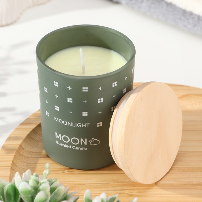 Свеча ароматическая в стакане "Moon", бамбуковая роща, малая