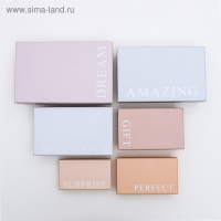 Набор коробок 10 в 1, упаковка подарочная, &laquo;Нежный&raquo;, 12 х 7 х 4 - 32.5 х 20 х 12.5 см