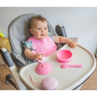 Соска - пустышка цельносиликоновая классическая &laquo;Цветочек&raquo;, от 0 мес., цвет розовый