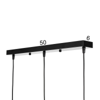 Светильник BayerLux Подвес "Гелла" 3хLED 18Вт 4000К черный 50х4х30-180см