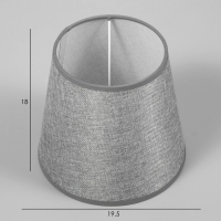 Абажур E27 серый 20х20х18 см
