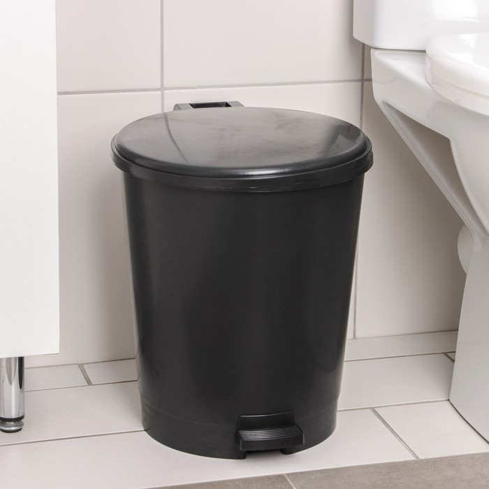 Ведро с педалью &laquo;Эконом&raquo;, 12 л, цвет МИКС