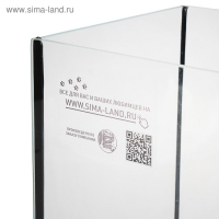 Аквариум Прямоугольный "Атолл" без крышки, 40 литров, 55 х 21 х 35 см