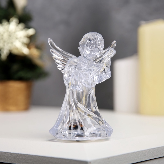 Ёлочная игрушка &laquo;Ангел&raquo; 9 см, батарейки LR1133х3 (в комплекте), свечение мульти (RGB)