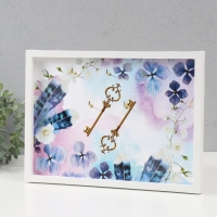 Ключница открытая "Цветочный бриз" 5 крючков, 23х32 см Ключница открытая "Цветочный бриз" 5 крючков, 23х32 см