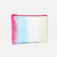 Набор косметичек 2 в 1 на молниях, цвет малиновый Набор косметичек 2 в 1 на молниях, цвет малиновый