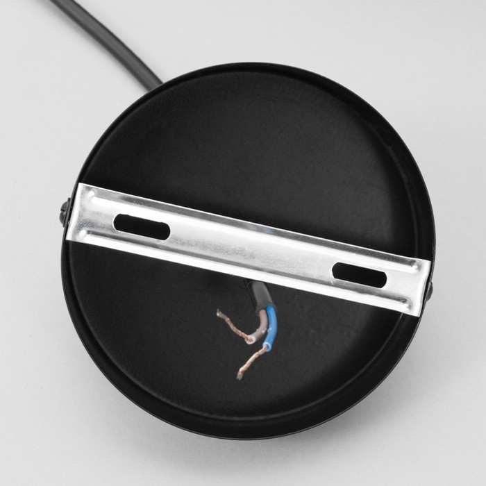 Люстра BayerLux &laquo;Баркас&raquo;, E27, 1&times;40 Вт, чёрная, подвес, 39&times;39&times;100 см