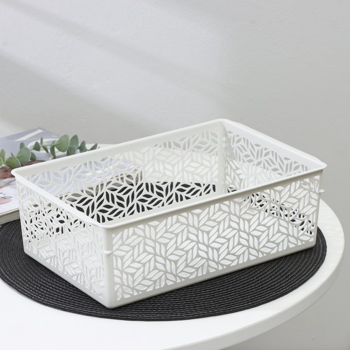 Корзинка для хранения без крышки Linden, 4,3 л, 29&times;19&times;9,5 см, цвет светло-серый