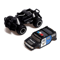 Джип радиоуправляемый &laquo;Полиция&raquo;, работает от батареек, цвет чёрный