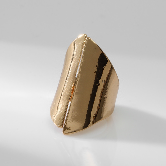 Кольцо металл «Тренд» лепестки крупные, цвет золото, размер 18 Кольцо металл «Тренд» лепестки крупные, цвет золото, размер 18