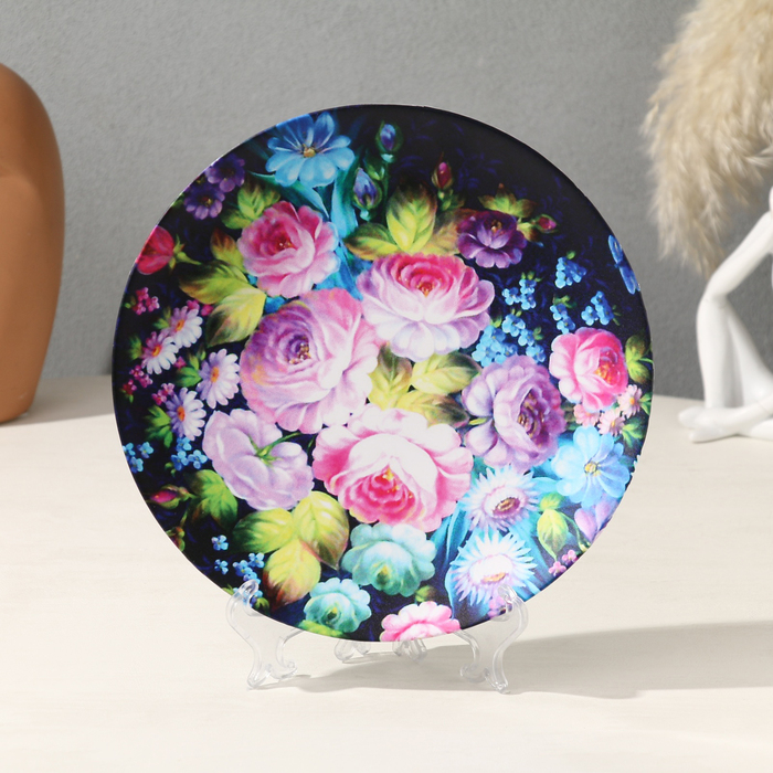 Тарелка декоративная &laquo;Жостово&raquo;, D = 20 см