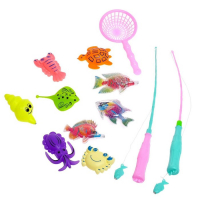 Рыбалка «Морские обитатели» 9 рыбок, 2 удочки, сачок Рыбалка «Морские обитатели» 9 рыбок, 2 удочки, сачок