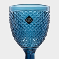 Набор бокалов из стекла Magistro &laquo;Вилеро&raquo;, 280 мл, 6 шт, цвет синий