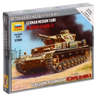 Сборная модель «Немецкий средний танк Т-IV», Звезда, 1:100, (6151) Сборная модель «Немецкий средний танк Т-IV», Звезда, 1:100, (6151)