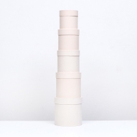 Набор шляпных коробок 5 в 1 "Ваниль", 20 &times; 20 &times; 20 ‒ 13,5 &times; 13,5 &times; 13,5 см