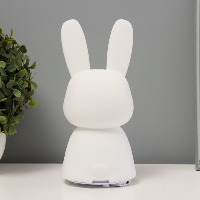 Ночник-мякиш "Зайчик" LED USB АКБ бело-желтый 13,5х11х15 см