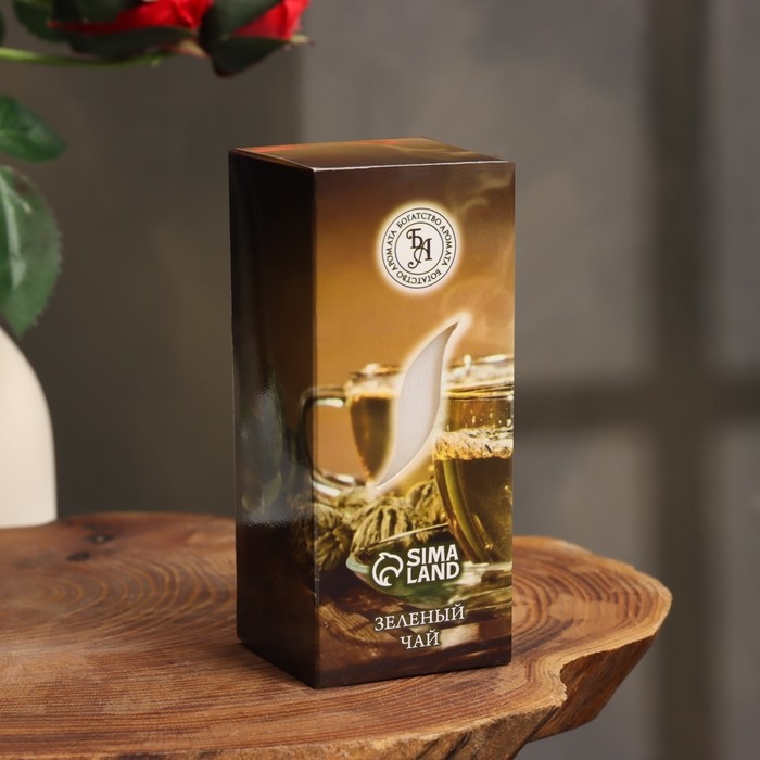 Свеча ароматическая Свеча ароматическая "Зеленый чай", 4×6 см, в коробке