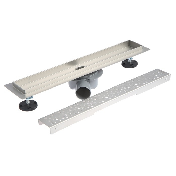 Трап линейный AFLORN AF20307-50, 500х70 мм, c флaнцeм своб. вращения 360°, нерж. сталь Трап линейный AFLORN AF20307-50, 500х70 мм, c флaнцeм своб. вращения 360°, нерж. сталь