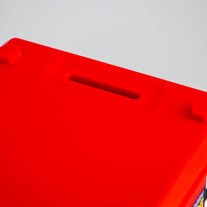 Копилка сейф, 20 см х 14,5 см х 14 см Копилка сейф, 20 см х 14,5 см х 14 см "Молния 95", Тачки