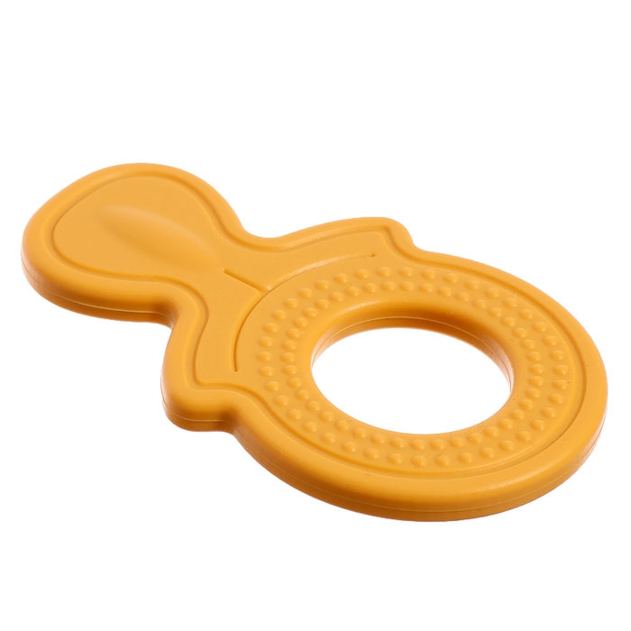 Набор прорезывателей для зубов &laquo;Зверята&raquo;, бутылочка, силиконовый шнурок, в контейнере, 4 шт.