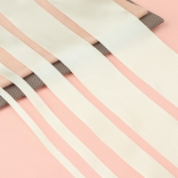 Набор атласных лент, 5 шт, размер лент: 6/10/20/40/50 мм &times; 23 &plusmn; 1 м, цвет сливочный