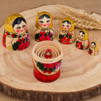 Матрёшка "Семёновская", 6 кукольная, высшая категория Матрёшка "Семёновская", 6 кукольная, высшая категория