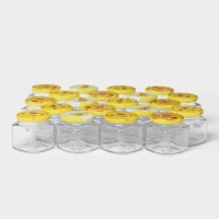 Набор стеклянных банок для меда ТО-82, 390 мл, 20 шт